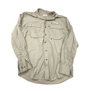 Gander Mountain Guide Series Men's Small Vented Fishing Long‎ Sleeve Shirt Beige